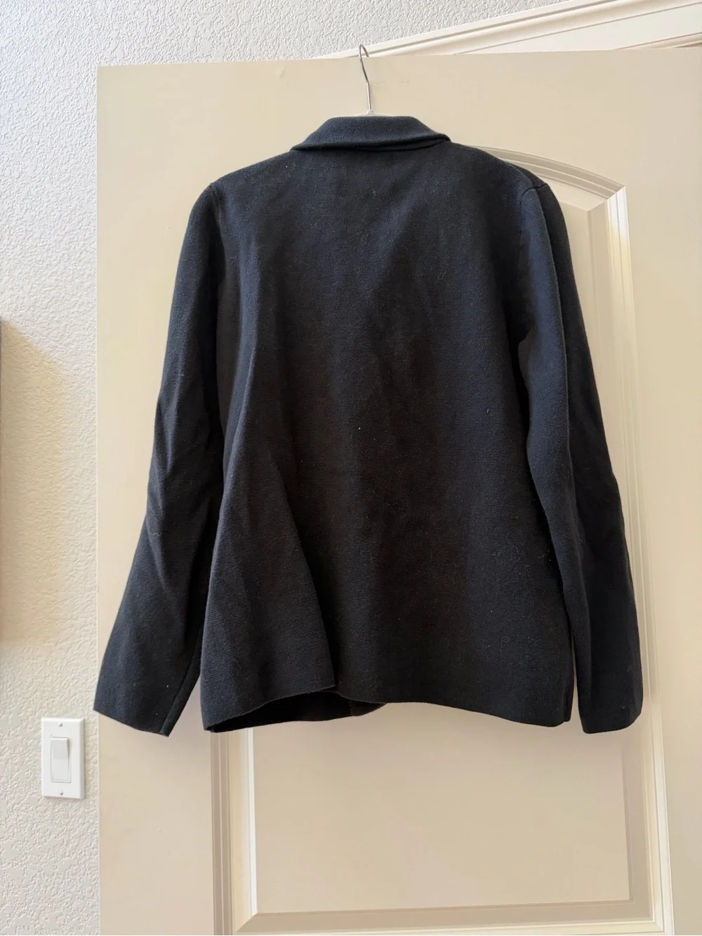J. Crew Sweater Blazer. 100% Cotton. notched collar. Academia. Preppy. Office. M
